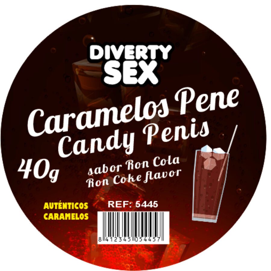DIABLO PICANTE - 20 CARAMELLE A FORMA DI PENE AL GUSTO DI GIN TONIC